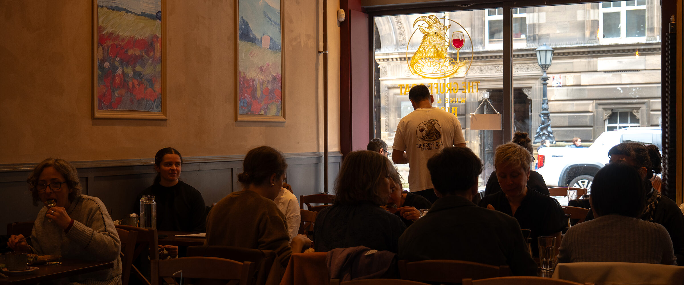 The dining room during service